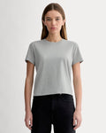 The Box-Cut Tee in Essential Cotton |  Heathered Grey | No Pocket